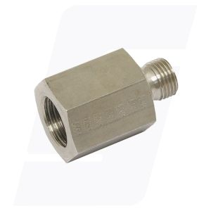 Verloopkoppeling SKVAD1/4 x 3/8 bsp-bsp RVS